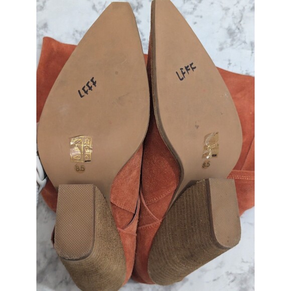 Jeffrey Campbell Reed Slouch Western Boots in Rusty Color Suede Size 8.5 - Picture 16 of 16